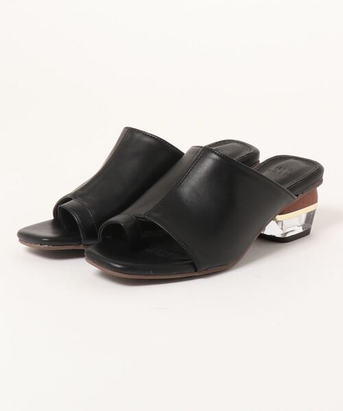 mio notis（ミオノティス）の「スカルプチャーヒールトングサンダル（サンダル・レディース・ホワイト系その他/オリーブ/ブラック・38/39/37/36）」の8枚目の写真