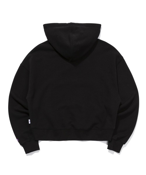 TARGETTO(ターゲット)の「【TARGETTO】BEADS CROP HOODIE / ターゲット ビーズ クロップド フーディー(パーカー・レディース・ブラック/オートミール・FREE)」の4枚目の写真