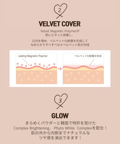 Milk Touch（ミルクタッチ）の「ロングラスティングベルベット光彩クッション（ファンデーション・レディース・23ミディアムベージュ/21ライトベージュ/N03 Medium Beige/N01 Pure Beige/N02 Light Beige・FREE）」の13枚目の写真