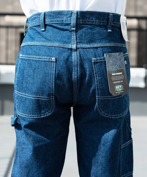 KEY（キイ）の「KEY デニムダンガリー（デニムパンツ）」 - WEAR