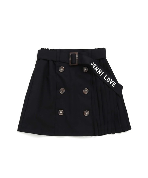 JENNI love(ジェニィラブ)の「ベルト付きトレンチ風スカート(スカート・キッズ・ブラック/ベージュ・130cm/140cm/150cm/160cm)」の10枚目の写真