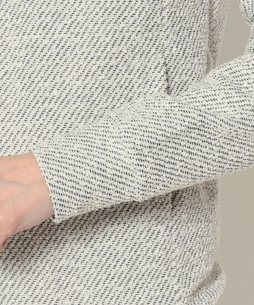 ARMURE（アルミュール）の「ARMURE/アルミュール/ループネップパーカー（パーカー・メンズ・ブラック/ホワイト・2/3）」の10枚目の写真