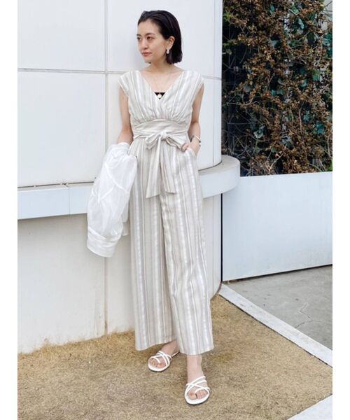 MURUA（ムルーア）の「フレンチスリーブコンビネゾン（つなぎ/オールインワン・レディース・モカ/その他1・1/2）」の16枚目の写真