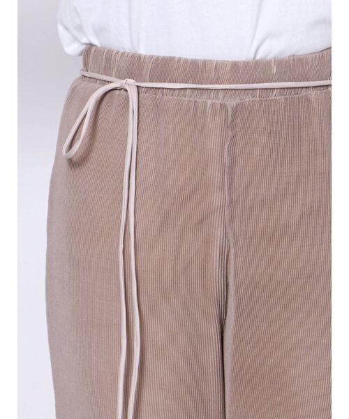 MERCURYDUO（マーキュリーデュオ）の「シアーワッシャープリーツパンツ（その他パンツ・レディース・アイボリー/ベージュ・FREE）」の8枚目の写真