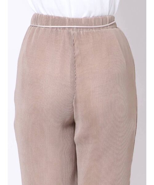 MERCURYDUO（マーキュリーデュオ）の「シアーワッシャープリーツパンツ（その他パンツ・レディース・アイボリー/ベージュ・FREE）」の4枚目の写真