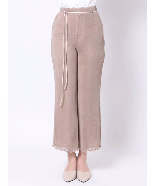 MERCURYDUO（マーキュリーデュオ）の「シアーワッシャープリーツパンツ（その他パンツ・レディース・アイボリー/ベージュ・FREE）」の9枚目の写真