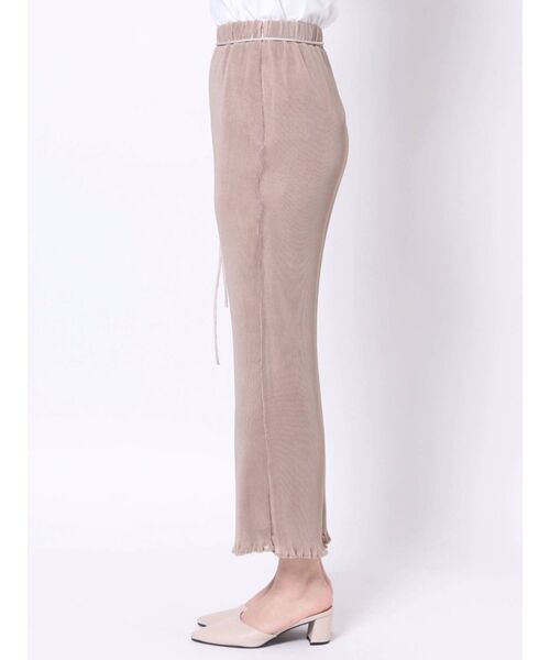 MERCURYDUO（マーキュリーデュオ）の「シアーワッシャープリーツパンツ（その他パンツ・レディース・アイボリー/ベージュ・FREE）」の5枚目の写真