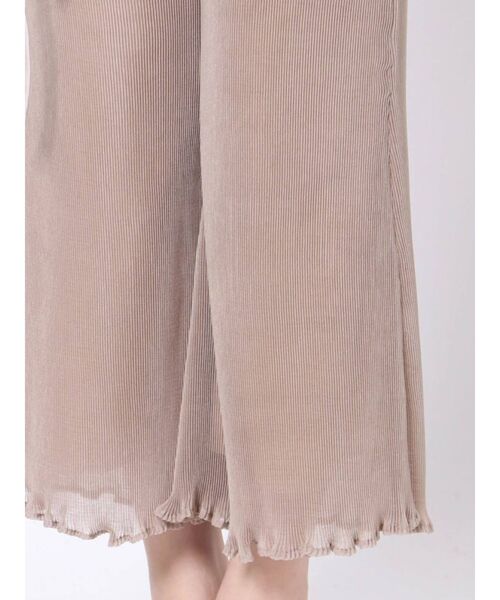 MERCURYDUO（マーキュリーデュオ）の「シアーワッシャープリーツパンツ（その他パンツ・レディース・アイボリー/ベージュ・FREE）」の6枚目の写真