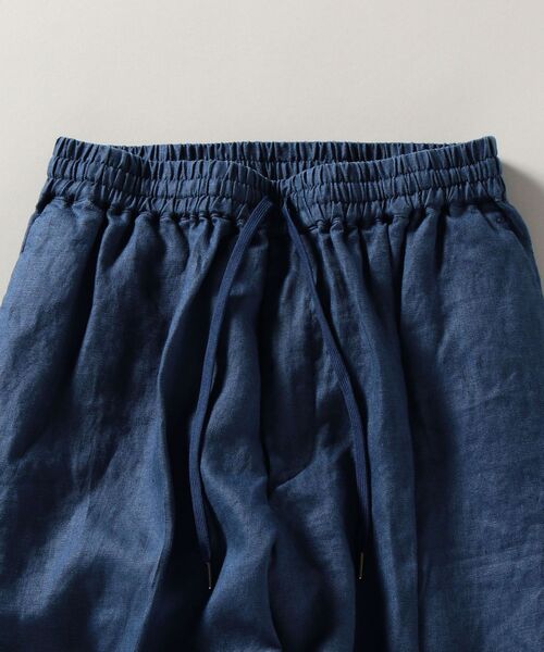 SHIPS(シップス)の「【WEB限定】SHIPS: リラックスフィット リネン アンクル イージー パンツ(スラックス・メンズ・ダークグレー/ナチュラル/グリーン/カーキ/ライトブルー/コバルトブルー・SMALL/MEDIUM/LARGE/X-LARGE)」の8枚目の写真