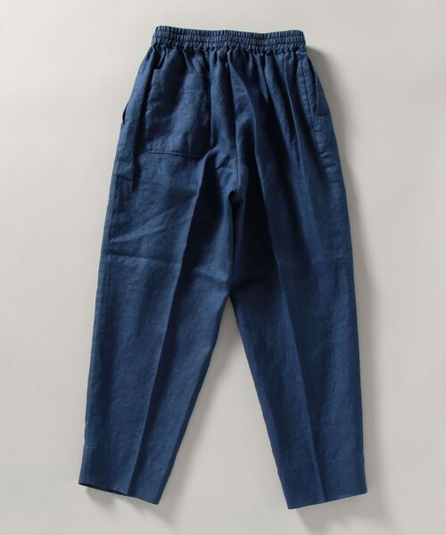 SHIPS(シップス)の「【WEB限定】SHIPS: リラックスフィット リネン アンクル イージー パンツ(スラックス・メンズ・ダークグレー/ナチュラル/グリーン/カーキ/ライトブルー/コバルトブルー・SMALL/MEDIUM/LARGE/X-LARGE)」の11枚目の写真