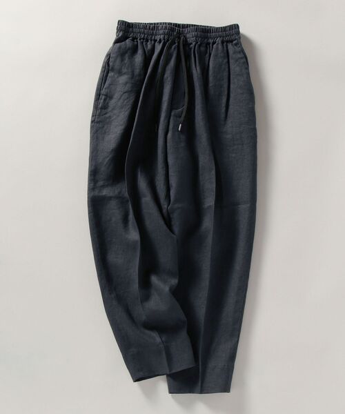 SHIPS(シップス)の「【WEB限定】SHIPS: リラックスフィット リネン アンクル イージー パンツ(スラックス・メンズ・ダークグレー/ナチュラル/グリーン/カーキ/ライトブルー/コバルトブルー・SMALL/MEDIUM/LARGE/X-LARGE)」の14枚目の写真