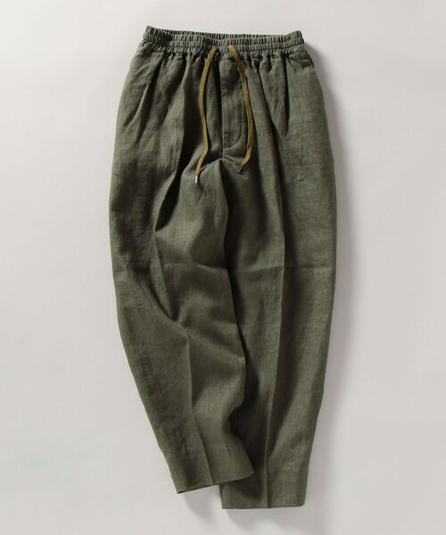 SHIPS(シップス)の「【WEB限定】SHIPS: リラックスフィット リネン アンクル イージー パンツ(スラックス・メンズ・ダークグレー/ナチュラル/グリーン/カーキ/ライトブルー/コバルトブルー・SMALL/MEDIUM/LARGE/X-LARGE)」の20枚目の写真