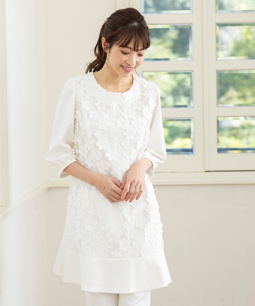 新品未使用 タグ付 ローズティアラ チュニック カットソー チェック 46