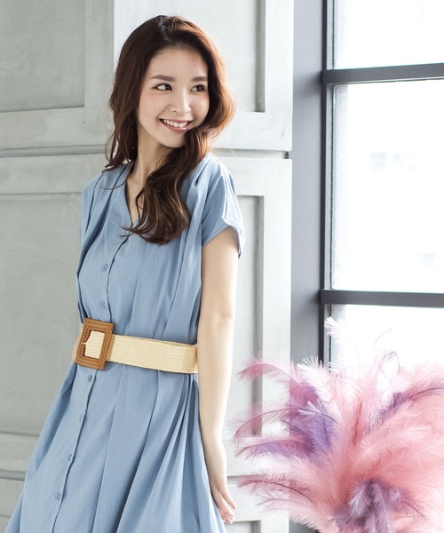 Julia Boutique（ジュリアブティック）の「ラタンバックルベルト/21141（ベルト・レディース・ブラック/ベージュ/アイボリー/その他/ライトベージュ・ONE）」の9枚目の写真