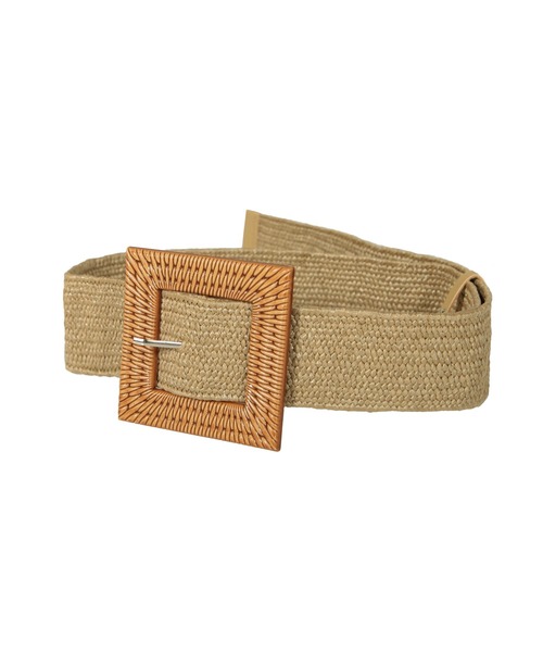 Julia Boutique（ジュリアブティック）の「ラタンバックルベルト/21141（ベルト・レディース・ブラック/ベージュ/アイボリー/その他/ライトベージュ・ONE）」の8枚目の写真