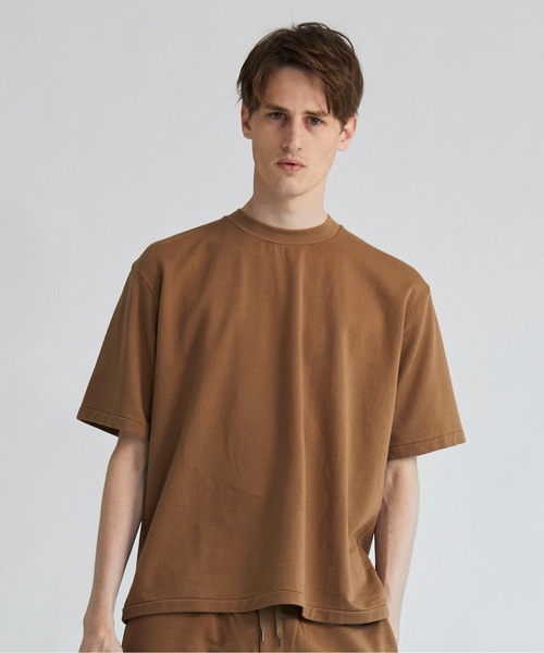 AURALEE(オーラリー)の「AURALEE / ショートスリーブカットソー《ESTNATION EXCLUSIVE》(Tシャツ/カットソー・メンズ・ベージュ/チャコールグレー・3/4/5)」の9枚目の写真