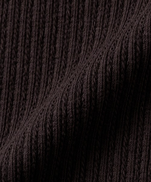 petit main(プティマイン)の「衿レースリブTシャツ(Tシャツ/カットソー・キッズ・チャコール/キナリ/カーキ・100cm/130cm/90cm/110cm/120cm/80cm)」の7枚目の写真