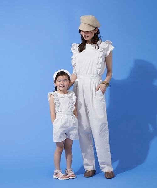 petit main(プティマイン)の「衿レースリブTシャツ(Tシャツ/カットソー・キッズ・チャコール/キナリ/カーキ・100cm/130cm/90cm/110cm/120cm/80cm)」の18枚目の写真