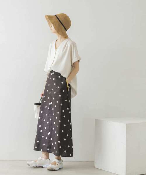 URBAN RESEARCH(アーバンリサーチ)の「エアリーブロード半袖シャツ(シャツ/ブラウス・レディース・チャコールグレー/オフホワイト/ブルー系その他/モカ・FREE)」の8枚目の写真