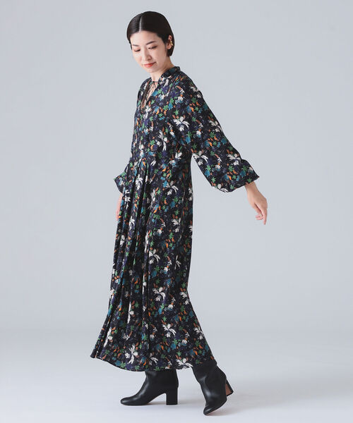 ROOM NO.8 ルームエイト ワンピース エッフェ ビームス EFFE BEAMS（エッフェ ビームス）ROOM NO.8 BLACK / サテン