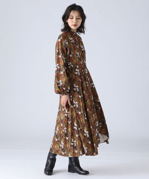 ROOM NO.8 ルームエイト ワンピース エッフェ ビームス EFFE BEAMS（エッフェ ビームス）ROOM NO.8 BLACK / サテン