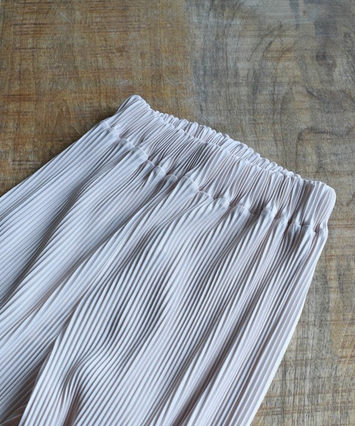 HWG_5（エイチダブルゴー）の「リラックスイージーリブパンツ（その他パンツ・レディース・アイボリー/ブラック/ブルー・FREE）」の6枚目の写真