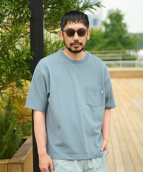 CIAOPANIC TYPY（チャオパニックティピー）の「USAヘビーカノコクルーネックTEE（Tシャツ/カットソー・メンズ・グリーン/チャコールグレー/ホワイト/サンドベージュ・LARGE/SMALL/MEDIUM）」の4枚目の写真