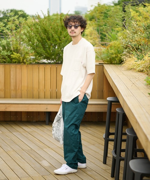 CIAOPANIC TYPY（チャオパニックティピー）の「USAヘビーカノコクルーネックTEE（Tシャツ/カットソー・メンズ・グリーン/チャコールグレー/ホワイト/サンドベージュ・LARGE/SMALL/MEDIUM）」の7枚目の写真