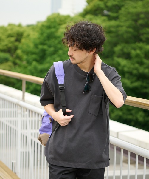 CIAOPANIC TYPY（チャオパニックティピー）の「USAヘビーカノコクルーネックTEE（Tシャツ/カットソー・メンズ・グリーン/チャコールグレー/ホワイト/サンドベージュ・LARGE/SMALL/MEDIUM）」の14枚目の写真