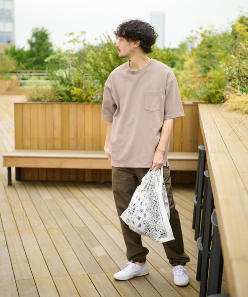 CIAOPANIC TYPY（チャオパニックティピー）の「USAヘビーカノコクルーネックTEE（Tシャツ/カットソー・メンズ・グリーン/チャコールグレー/ホワイト/サンドベージュ・LARGE/SMALL/MEDIUM）」の16枚目の写真