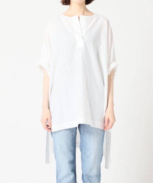 IENA（イエナ）の「maison MANTECO ギャザースリーブブラウス◆（シャツ/ブラウス・レディース・ホワイト/ブラック・FREE）」の16枚目の写真