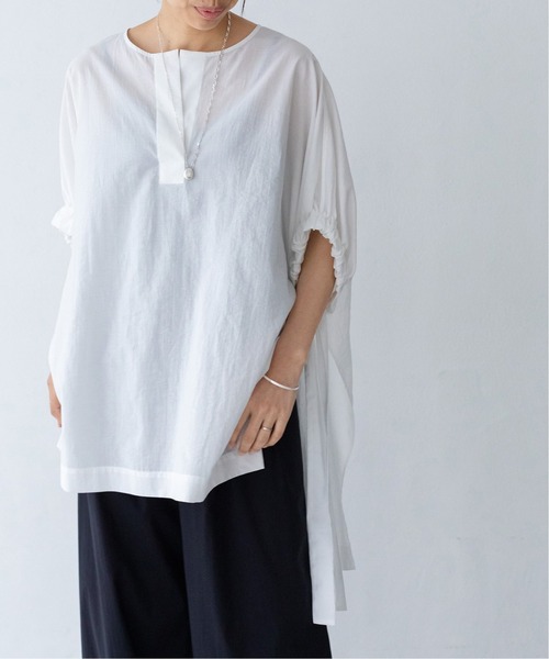 IENA（イエナ）の「maison MANTECO ギャザースリーブブラウス◆（シャツ/ブラウス・レディース・ホワイト/ブラック・FREE）」の12枚目の写真