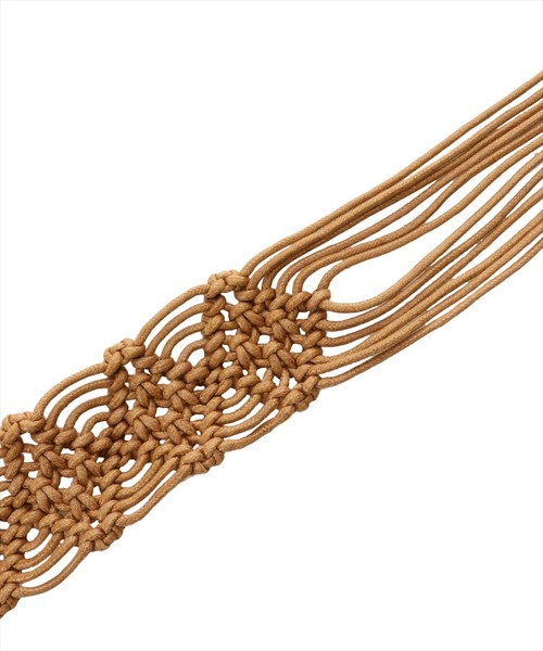 WILLSELECTION(ウィルセレクション)の「マクラメ編みリングベルト(ベルト・レディース・オフホワイト/キャメル・FREE)」の7枚目の写真