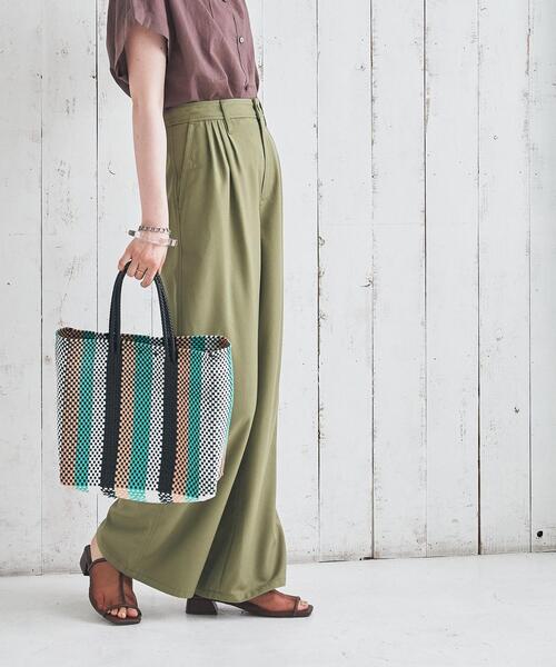 coen(コーエン)の「接触冷感機能付きドビータックパンツ(その他パンツ・レディース・オリーブ/ブラック/テラコッタ・SMALL/LARGE/MEDIUM)」の3枚目の写真