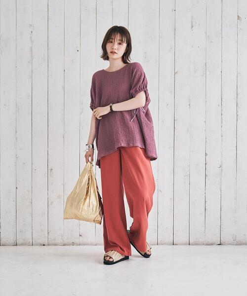 coen(コーエン)の「接触冷感機能付きドビータックパンツ(その他パンツ・レディース・オリーブ/ブラック/テラコッタ・SMALL/LARGE/MEDIUM)」の20枚目の写真