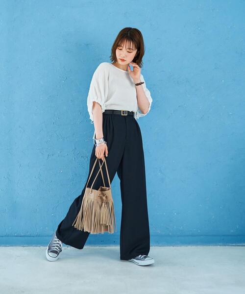 coen(コーエン)の「接触冷感機能付きドビータックパンツ(その他パンツ・レディース・オリーブ/ブラック/テラコッタ・SMALL/LARGE/MEDIUM)」の22枚目の写真