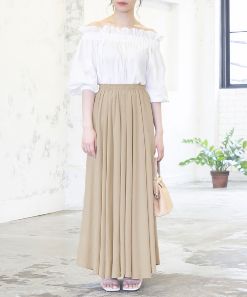 Newlyme(ニューリーミー)の「フレアスカート(スカート・レディース・ブラック/ピンク/ブルー/モカ/ベージュ/オレンジ/グリーン・MEDIUM/X-LARGE/SMALL/LARGE)」の8枚目の写真