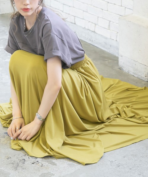 Newlyme(ニューリーミー)の「フレアスカート(スカート・レディース・ブラック/ピンク/ブルー/モカ/ベージュ/オレンジ/グリーン・MEDIUM/X-LARGE/SMALL/LARGE)」の11枚目の写真