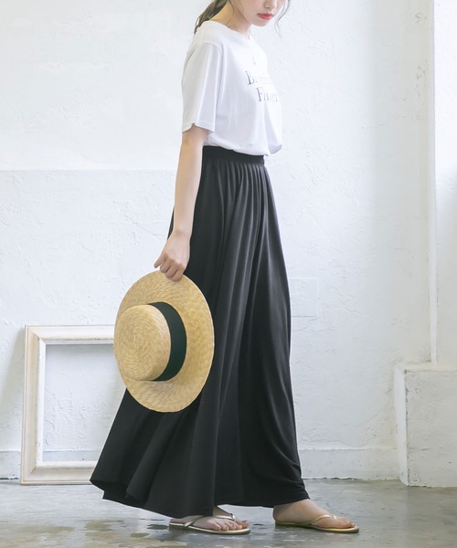 Newlyme(ニューリーミー)の「フレアスカート(スカート・レディース・ブラック/ピンク/ブルー/モカ/ベージュ/オレンジ/グリーン・MEDIUM/X-LARGE/SMALL/LARGE)」の19枚目の写真