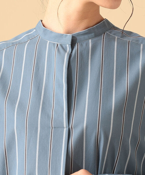 B:MING by BEAMS（ビーミングバイビームス）の「B:MING by BEAMS / 2WAY シャツワンピース 21AW（シャツワンピース・レディース・ブルー系その他/パープル系その他・SMALL/MEDIUM）」の11枚目の写真