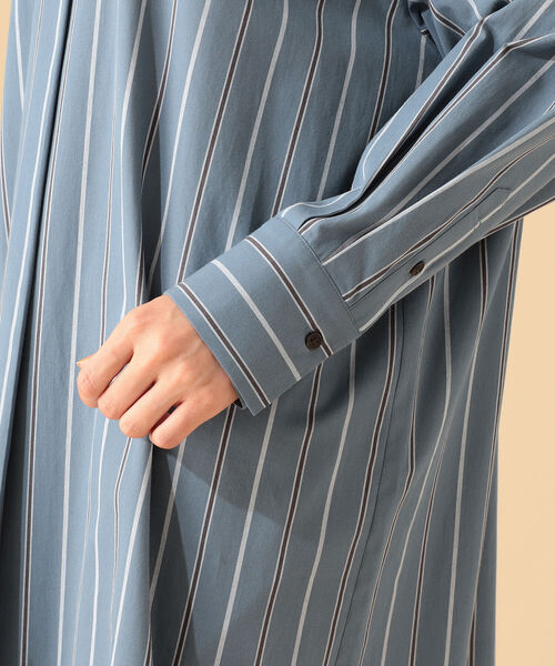 B:MING by BEAMS（ビーミングバイビームス）の「B:MING by BEAMS / 2WAY シャツワンピース 21AW（シャツワンピース・レディース・ブルー系その他/パープル系その他・SMALL/MEDIUM）」の12枚目の写真