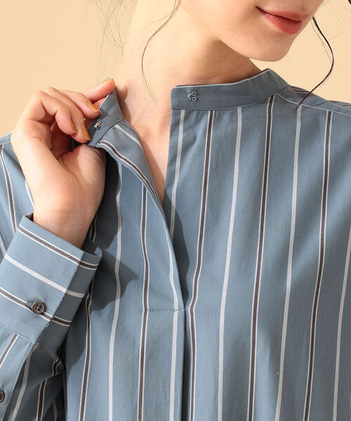 B:MING by BEAMS（ビーミングバイビームス）の「B:MING by BEAMS / 2WAY シャツワンピース 21AW（シャツワンピース・レディース・ブルー系その他/パープル系その他・SMALL/MEDIUM）」の14枚目の写真