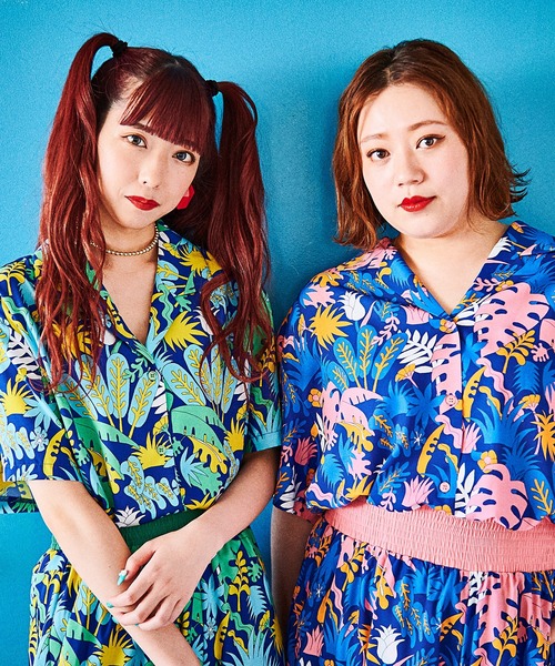 PUNYUS（プニュズ）の「サファリ柄開襟シャツ（シャツ/ブラウス・レディース・ピンク/グリーン・1/2/4/3）」の13枚目の写真