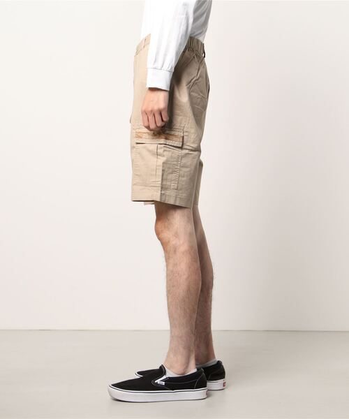 GIORDANO（ジョルダーノ）の「カーゴショーツ（カーゴパンツ・メンズ・カーキ/グリーン・MEDIUM/LARGE/X-LARGE）」の3枚目の写真