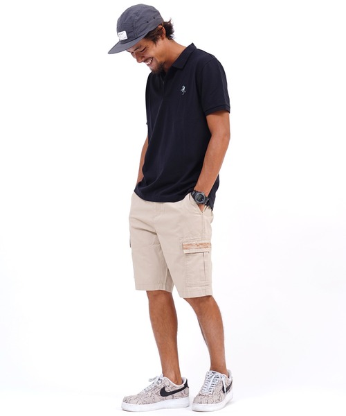 GIORDANO（ジョルダーノ）の「カーゴショーツ（カーゴパンツ・メンズ・カーキ/グリーン・MEDIUM/LARGE/X-LARGE）」の16枚目の写真