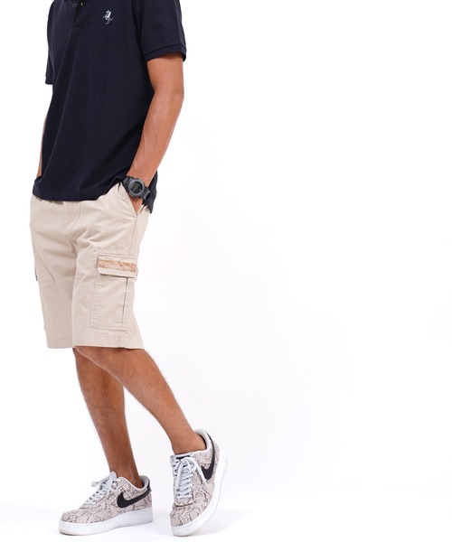 GIORDANO（ジョルダーノ）の「カーゴショーツ（カーゴパンツ・メンズ・カーキ/グリーン・MEDIUM/LARGE/X-LARGE）」の15枚目の写真