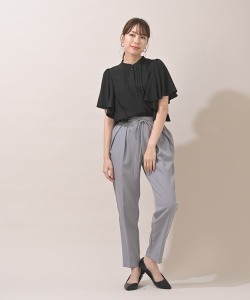 rps（アールピーエス）の「スパンブロードフリル袖ブラウス（シャツ/ブラウス・レディース・ブラック/オフホワイト/ブルー/マスタード・M）」の13枚目の写真