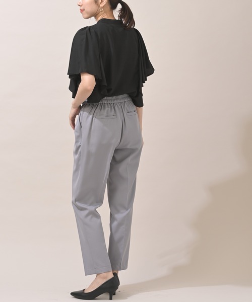 rps（アールピーエス）の「スパンブロードフリル袖ブラウス（シャツ/ブラウス・レディース・ブラック/オフホワイト/ブルー/マスタード・M）」の15枚目の写真