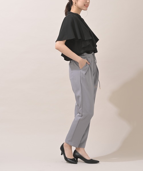 rps（アールピーエス）の「スパンブロードフリル袖ブラウス（シャツ/ブラウス・レディース・ブラック/オフホワイト/ブルー/マスタード・M）」の16枚目の写真