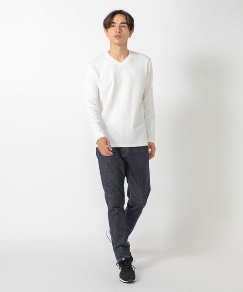 UNION STATION(ユニオンステーション)の「“Gloomy Tuesday” 【憂鬱な火曜日】反応染めハイパワーストレッチスリムストレートデニム(デニムパンツ・メンズ・ネイビー・LL/S/M/L)」の8枚目の写真